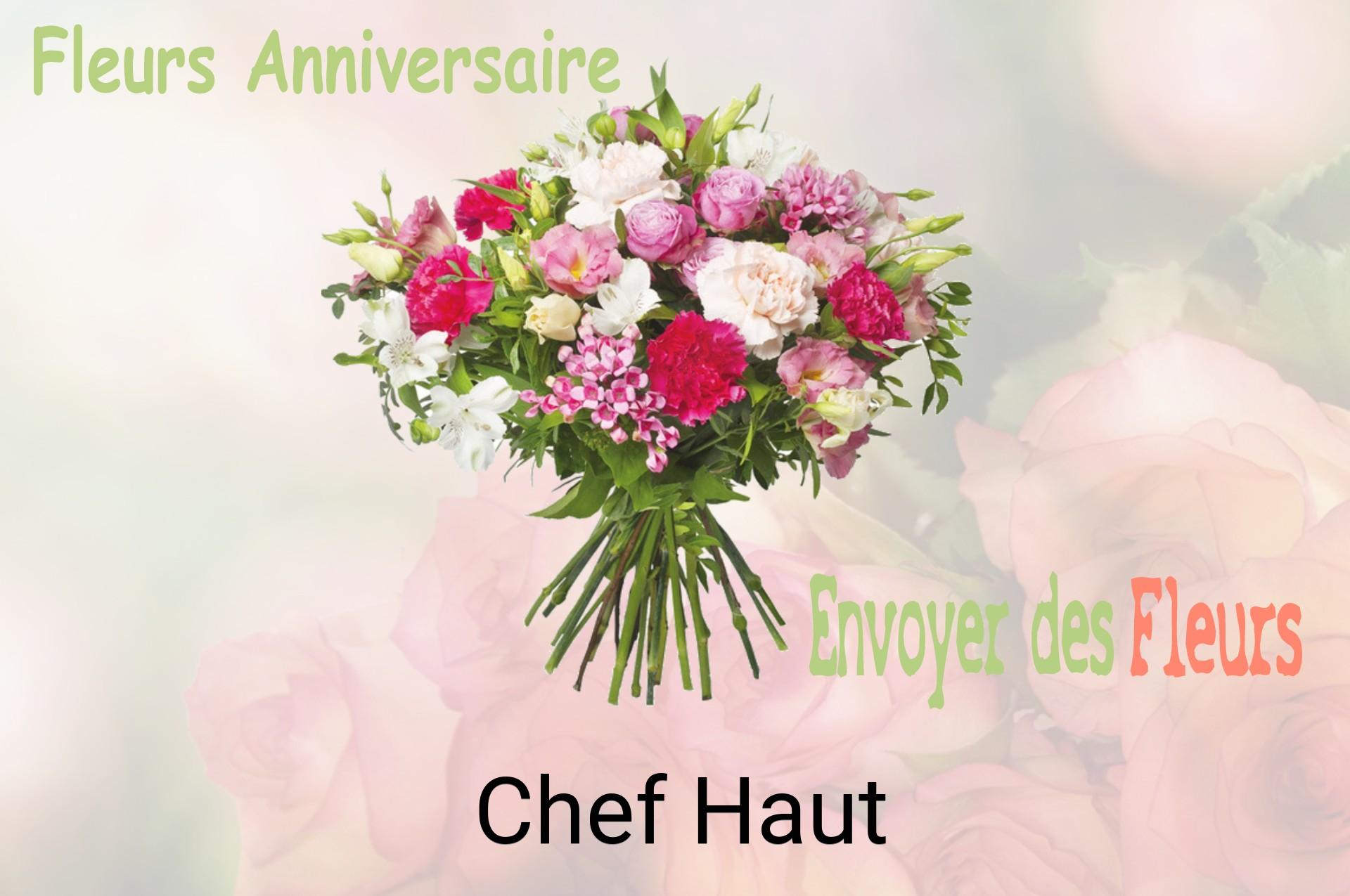 Bouquet de fleurs d’anniversaire livré à Chef-Haut